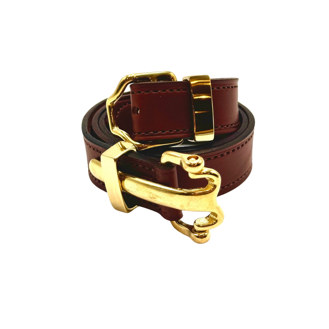 Brown Quick Release Leather Belt