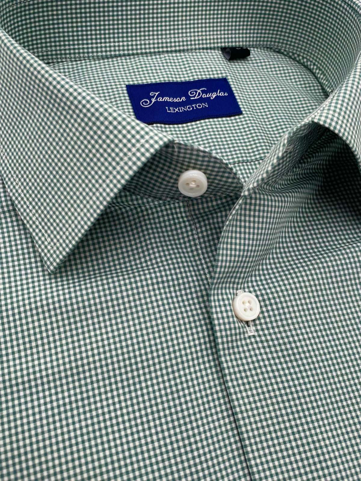 Forest Green Graph Check Long-Sleeve Dress Shirt Forest Green Graph Check Long-Sleeve Dress Shirt