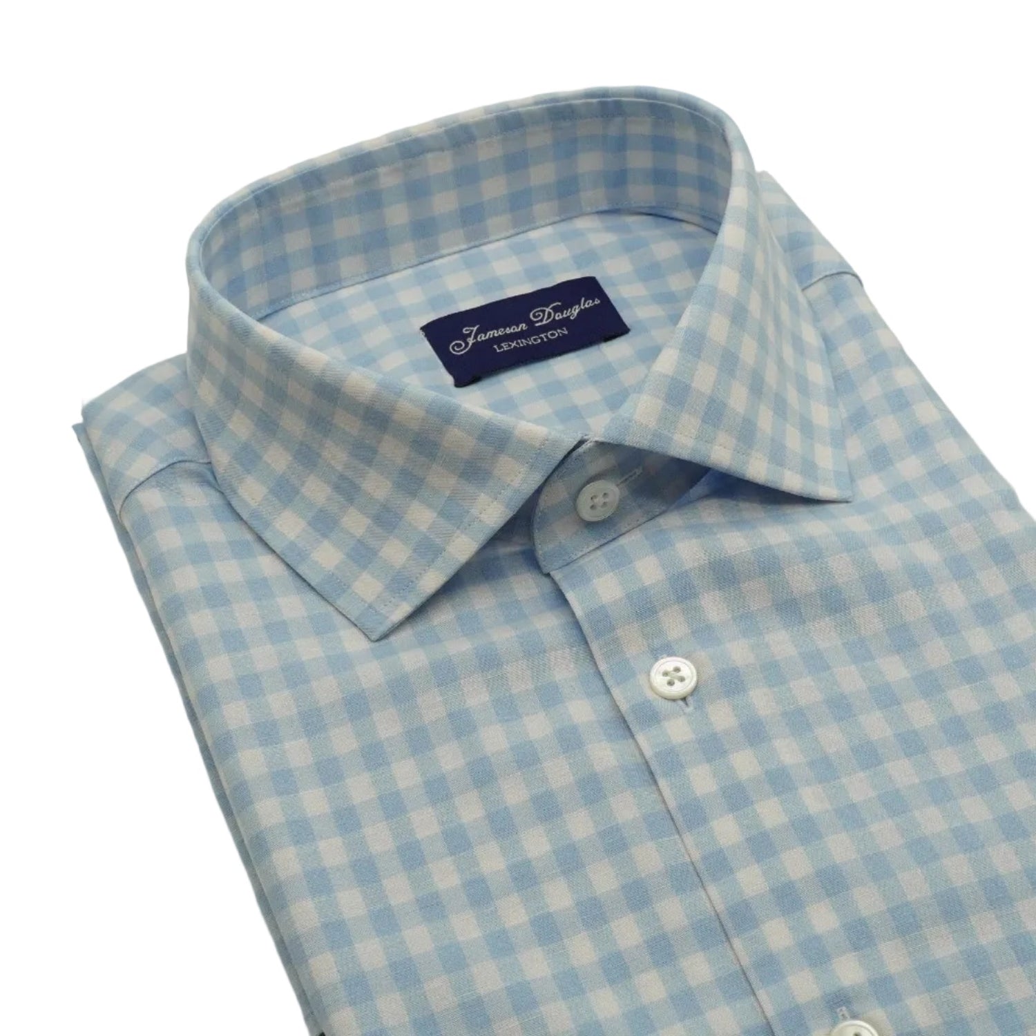 Light Blue check Made-to-Order Dress Shirt Jameson Douglas Clothing Light Blue check Made-to-Order Dress Shirt Jameson Douglas Clothing