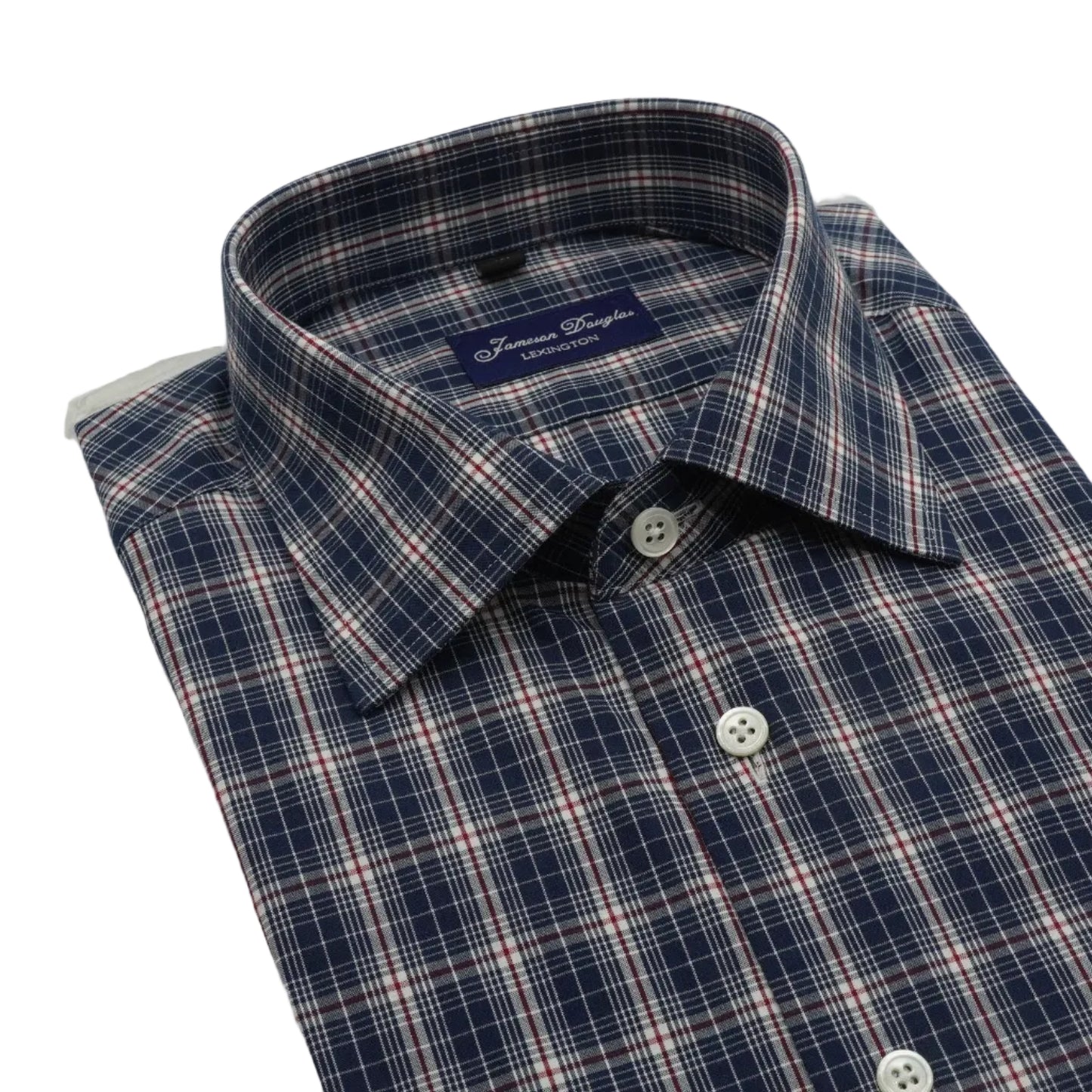 Blue Red Windowpane Made-to-Order Dress Shirt – Jameson Douglas Clothing