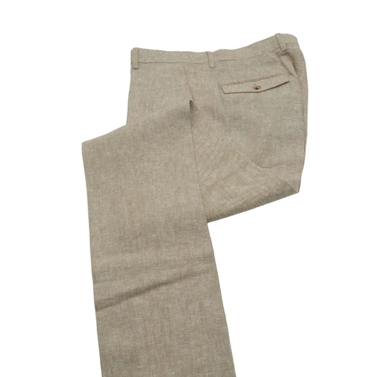 Maze_Khaki linen trousers