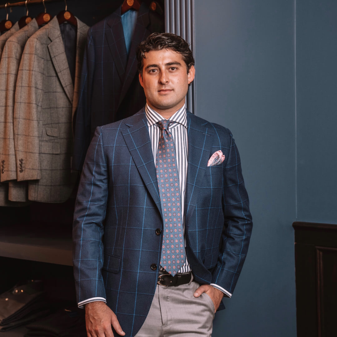 Blue Windowpane Sport Coat